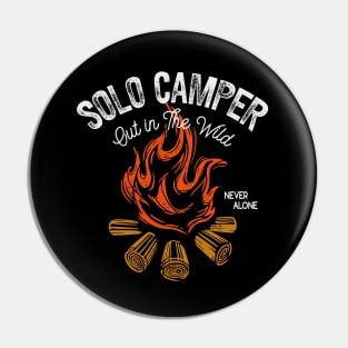 I Love Camping Solo Campers Campfire Pin