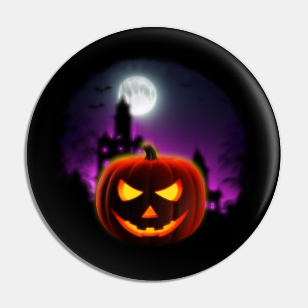 Airbrush Halloween Pin by JPenfieldDesigns