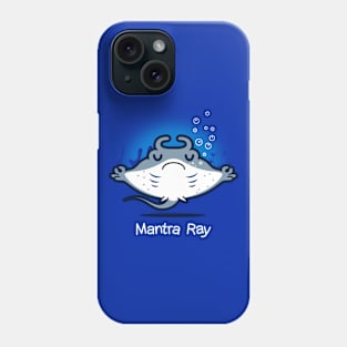 Funny Cute Kawaii Manta Ray Meditating Yoga Mantra Cartoon Phone Case