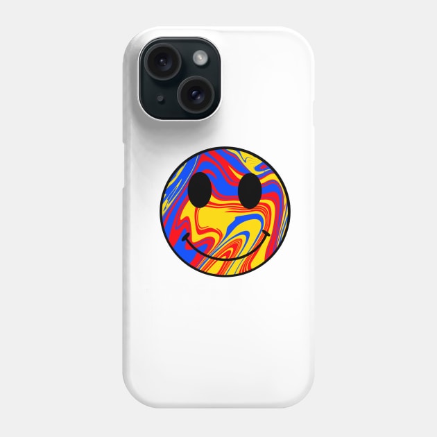 Primary color swirl smile Phone Case by CalliesArt