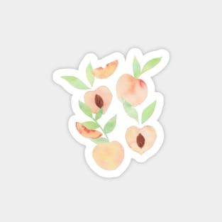 Watercolor Peaches Magnet