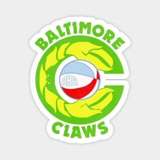 Defunct Baltimore Claws Basketball Team Magnet