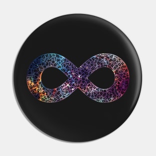 Infinity symbol universe V.3 Pin