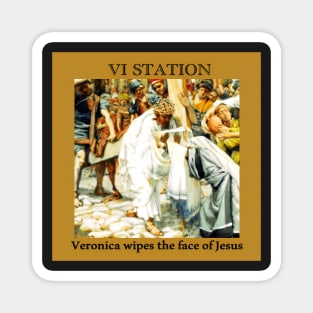 Stations of the Cross -  Via Crucis #6 of 15 Magnet
