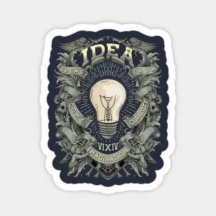 Bulb Idea Decorative Artwork Magnet