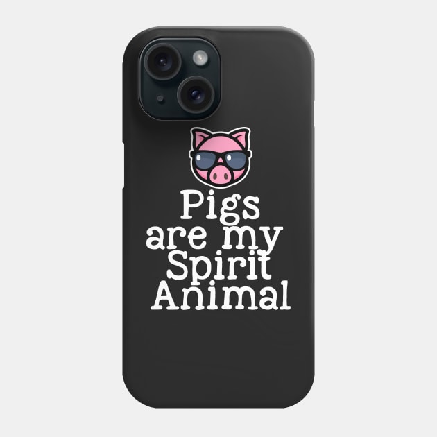 Pigs are my Spirit Animal Phone Case by saxsouth