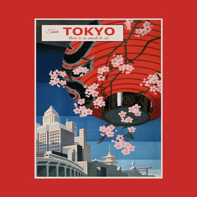 Vintage Japan Travel Poster by xposedbydesign