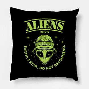 Aliens Rate Earth X Pillow