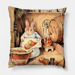 “Making Apple Cider” by Beatrix Potter Pillow