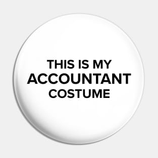 Halloween Costume Accountant Pin