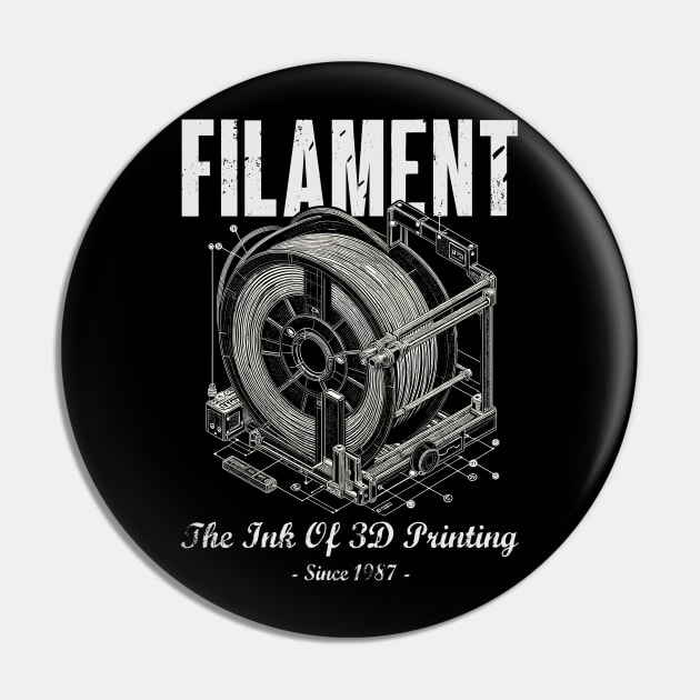 Filament : The Ink Of 3D Printing Pin by Depot33