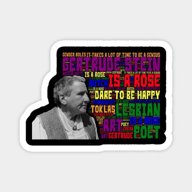 Gertrude Stein lesbian feminist icon Magnet by irresolute-drab