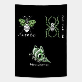 Aromantic Indigenous Buggies Tapestry