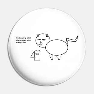 Ryan the Cat Pin