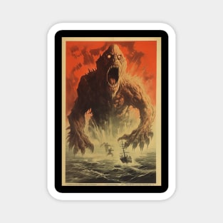 Vintage Monster Movie Poster Magnet