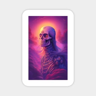 Skinny Skeleton Warrior Magnet