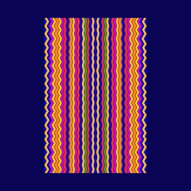 Wavy Colorful Stripes by Amanda1775