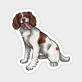 Cute English Springer Spaniel Dog | Red and White Magnet