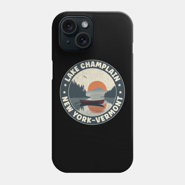 Lake Champlain New York-Vermont Sunset Phone Case by turtlestart