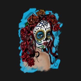 Sugar Skull Girl - Día de Muertos or Día de los Muertos T-Shirt