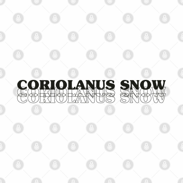 Coriolanus Snow hunger games by pump logos