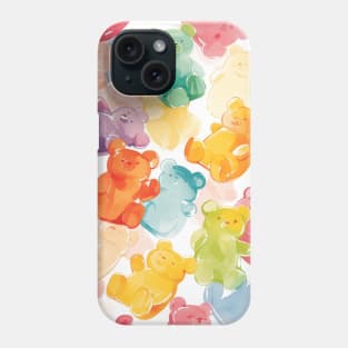 Cute Gummy Bear Candy Pattern Phone Case