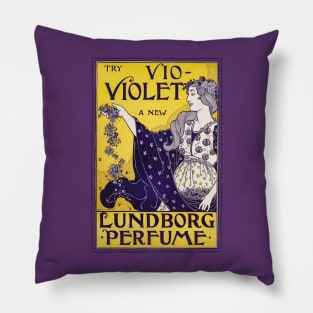 Perfume advertising poster Pillow