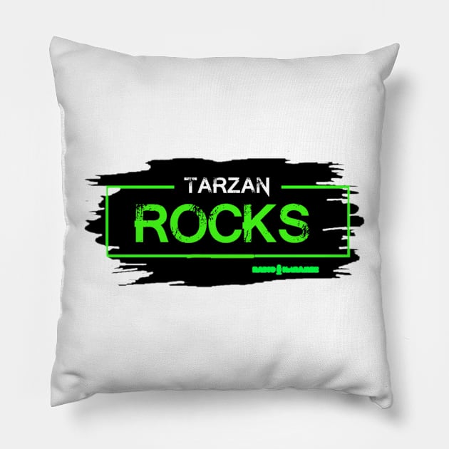 Tarzan Rocks Pillow by RadioHarambe