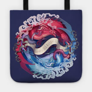 Yin-Yang Dragons: Opposites attract Tote