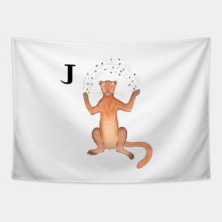 J is for Jaguarundi Tapestry