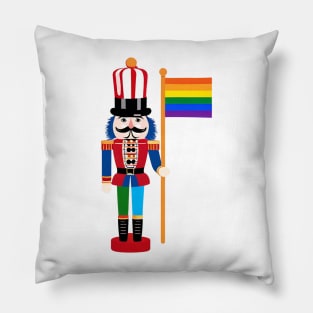 Pride Christmas Nutcracker Pillow