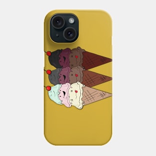 Faces of Ice Cream Phone Case