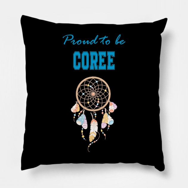 Native American Coree Dreamcatcher 50 Pillow by Jeremy Allan Robinson