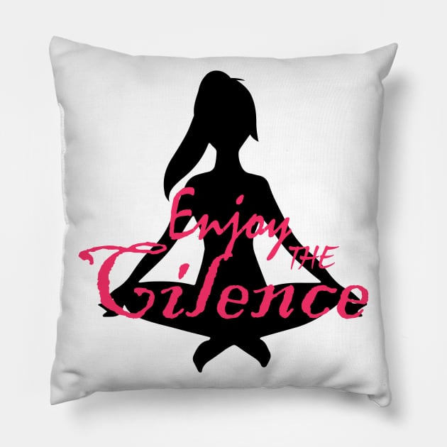 Enjoy the silence Pillow by archila