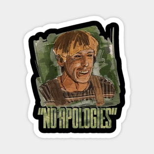 No Apologies Watercolor Vintage Magnet