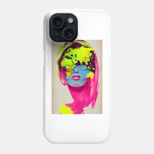 Modern woman in pop-art style Phone Case