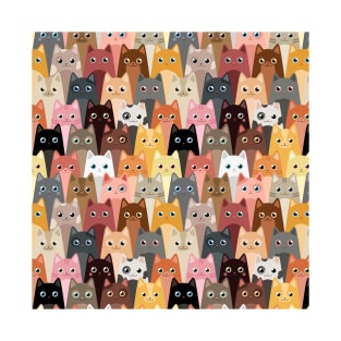 Cats Pattern T-Shirt