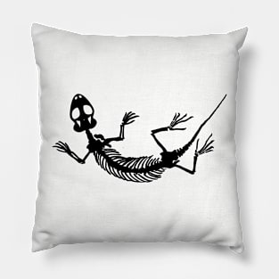 Eichstaettisaurus skeleton- black Pillow