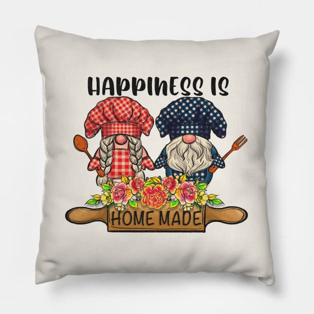 Happiness Is Home Made Pillow by Nessanya