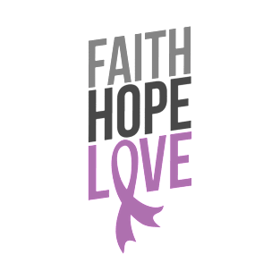 Faith Hope Love | Testicular Cancer Awareness T-Shirt