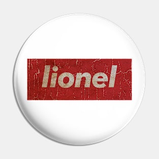 Lionel - RECTANGLE RED VINTAGE Pin