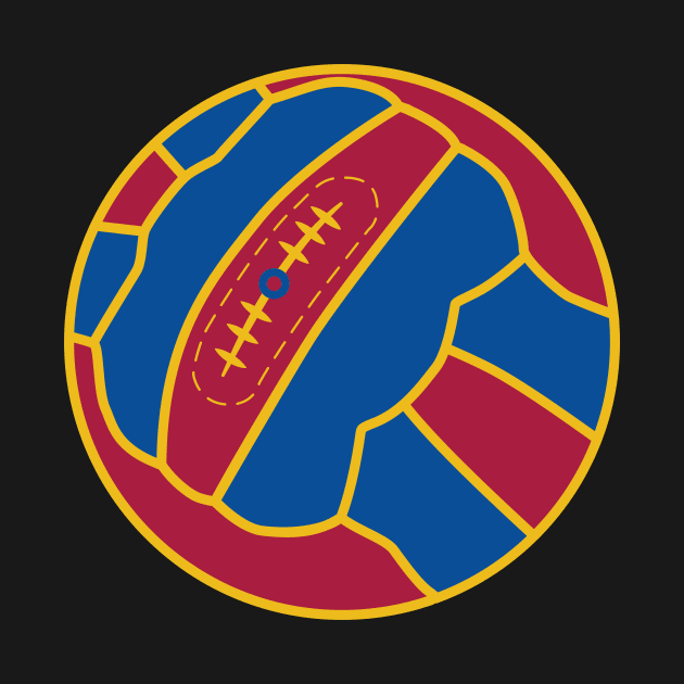 Barcelona Vintage Football by TRNCreative