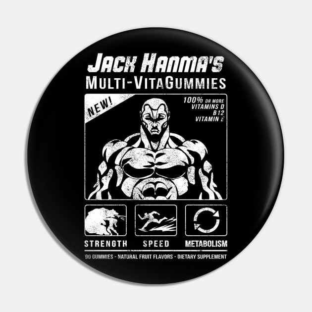 Jack Hanma's Multi-VitaGummies Pin by CCDesign