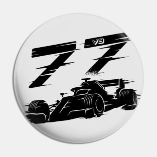 We Race On! 77 [Black] Pin