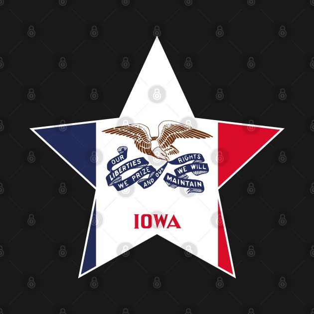 Iowa State Flag Star by Realittle