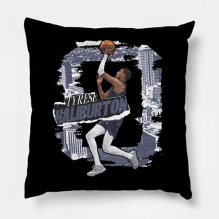 Tyrese Haliburton Indiana Rough Pillow