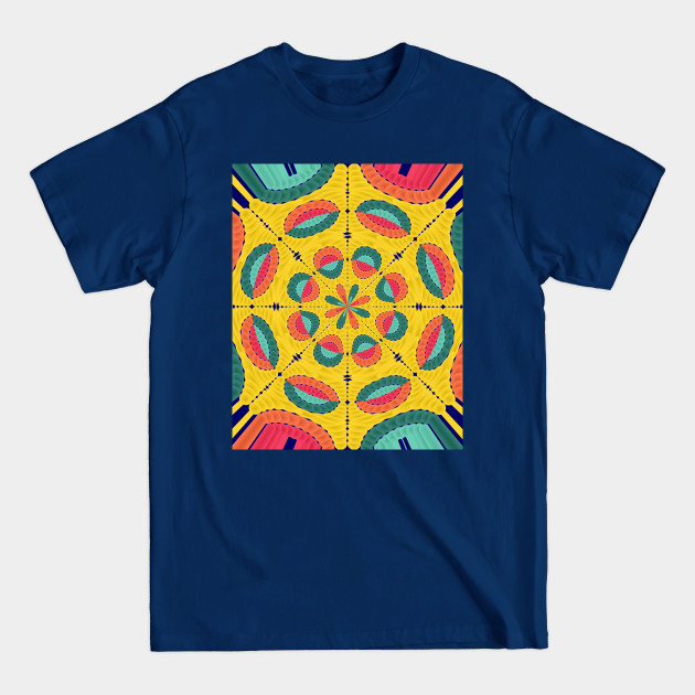 Discover Textured tropical mandala - Mandala - T-Shirt