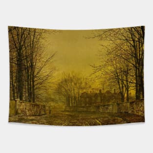 The Queen's Highway by John Atkinson Grimshaw Tapestry