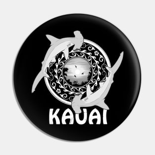 Kauai Scalloped Hammerhead Sharks Pin