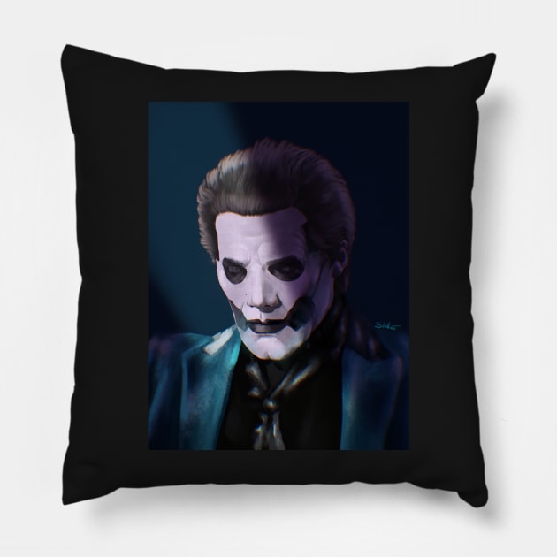 Papa Emeritus IV Pillow by notstefaniiia